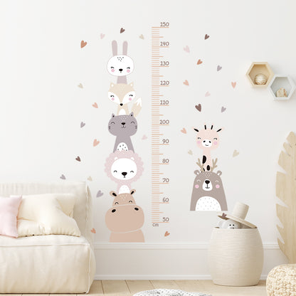 Removable Height Measuring Sticker