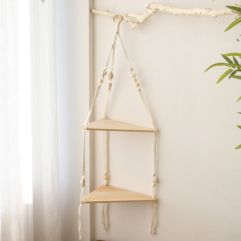 Macrame Decorative Nursery Shelves